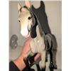 Image 4 : Decor Lot with Breyer Horse, Amber Glass Decanter, Framed Print, Copper Bowls