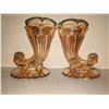 Image 3 : Seven-Piece Pink Depression Glass Set with Floral and Ribbed Patterns