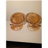 Image 4 : Seven-Piece Pink Depression Glass Set with Floral and Ribbed Patterns