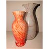 Image 4 : Art Glass Vases, Covered Candy Dish, and Iridescent Glass Creamer