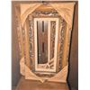 Image 3 : Carved Wood Framed Mirror, Two Wooden Jewelry Boxes, and Oval Upholstered Ottoman on Casters