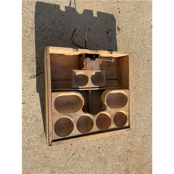 Wood Cash Register Drawer With Removable Coin Tray and Mechanical Bell