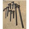 Image 1 : Steel Bar Clamps and Pipe Clamps, Lot of 8