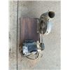 Image 1 : Electric Motor Belt-Driven Metal Blower on Wood Base