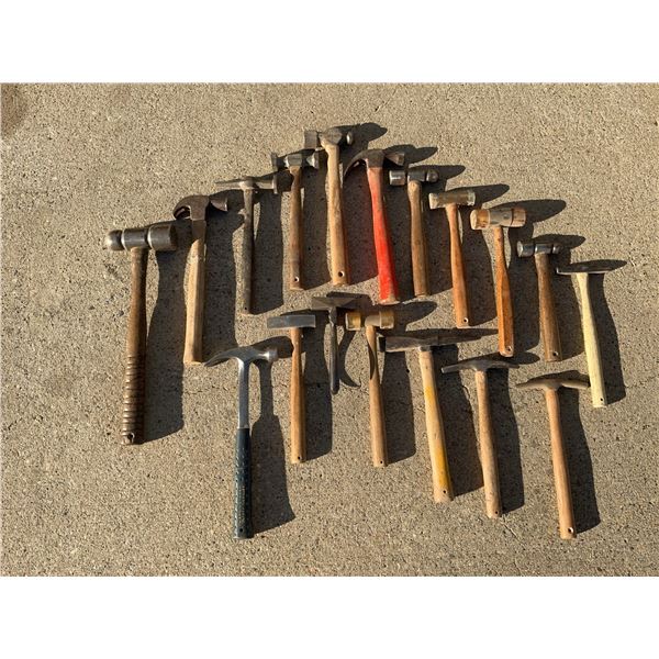 25 Vintage Hammers and Mallets – Mixed Styles and Materials