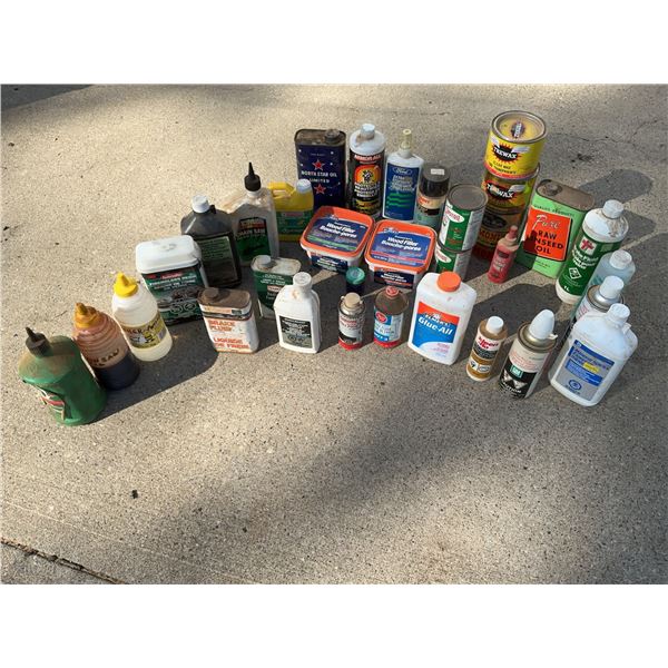 Vintage Automotive and Household Fluids, Oils, and Cleaners