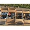 Image 1 : 6 Boxes Assorted Metal Hardware, Casters, Plumbing Fittings, Hinges