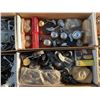 Image 3 : 6 Boxes Assorted Metal Hardware, Casters, Plumbing Fittings, Hinges