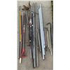 Image 1 : Metal Poles, Propeller, Crowbar, and Hand Tools