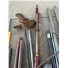 Image 4 : Metal Poles, Propeller, Crowbar, and Hand Tools