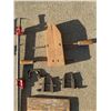 Image 4 : 5 Bar Clamps, Wood Clamp, Bench Vise, and Assorted Metal Clamps