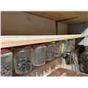 Image 4 : Wall-Mounted Workshop Organizer Shelf With Glass Jar Storage