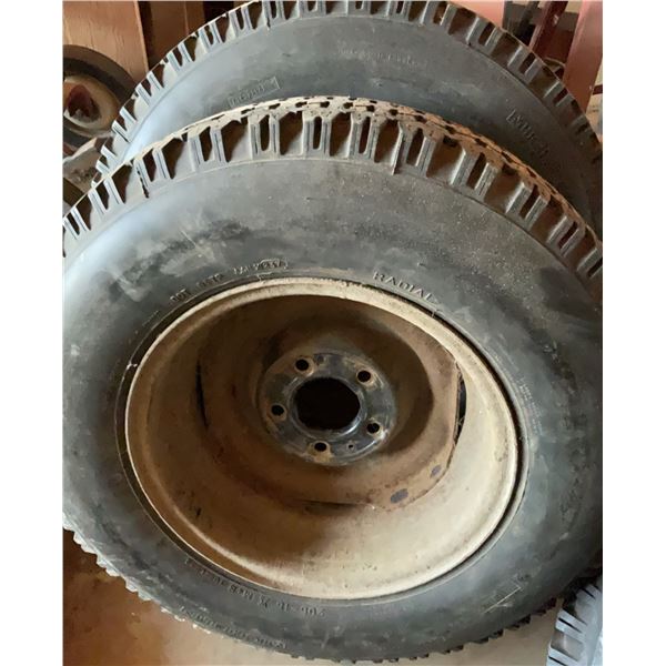 Michelin 205-16 X M+S Tubeless Tires with Steel Wheels