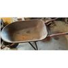 Image 1 : Metal Wheelbarrow with Pneumatic Tire and Dual Handles