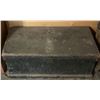 Image 1 : Large Black Painted Wooden Storage Trunk with Metal Hardware
