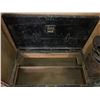Image 2 : Large Black Painted Wooden Storage Trunk with Metal Hardware