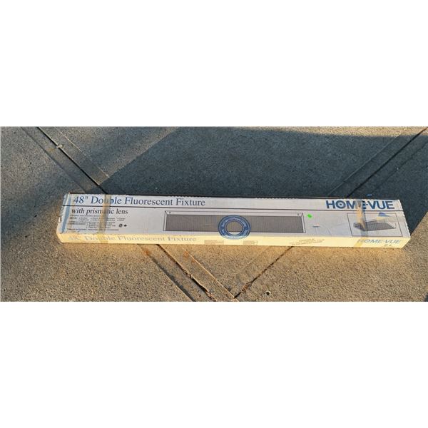 Home-Vue 48" Double Fluorescent Fixture with Prismatic Lens