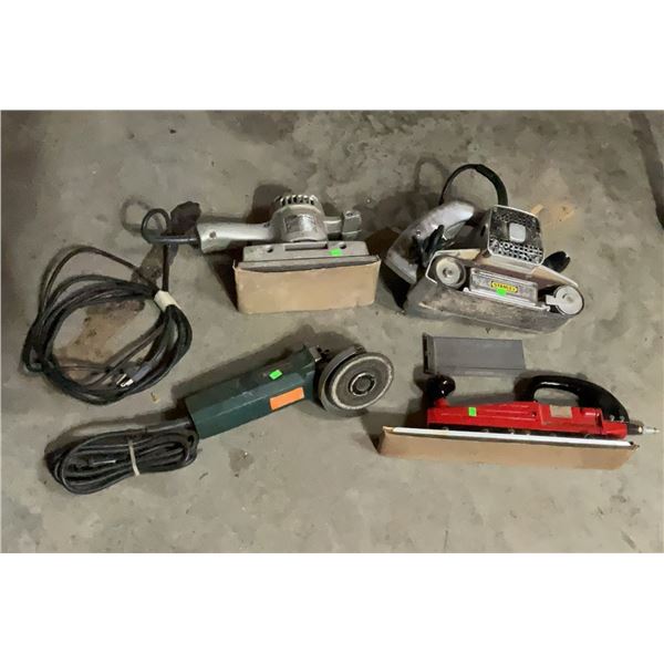 Power Tools: Stanley Belt Sander, Black & Decker Sanders, and more
