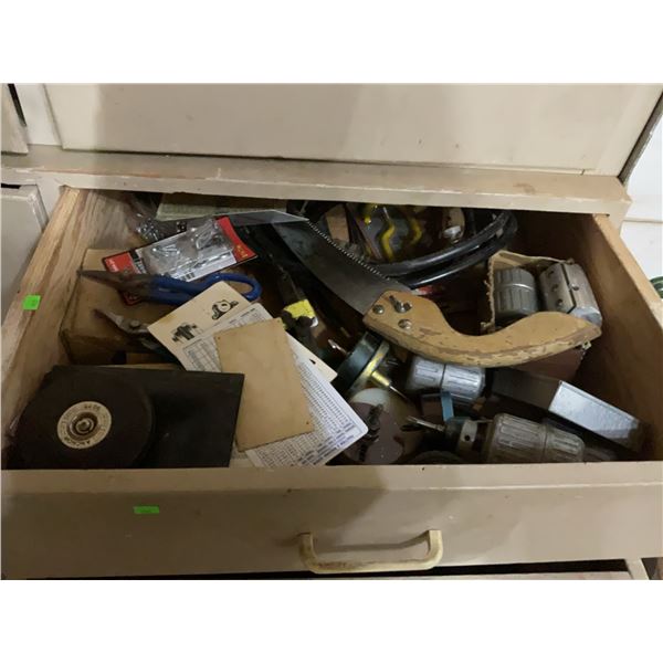 Surprise Drawer of Woodshop Hand Tools and Hardware