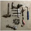 Image 1 : Metal Hand Tools Including Pullers, Pipe Cutter, Drill, Clamps, and Parts