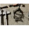 Image 6 : Metal Hand Tools Including Pullers, Pipe Cutter, Drill, Clamps, and Parts