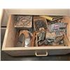 Image 1 : Heavy Wood Shop Drawer with Assorted Tools and Hardware