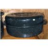 Image 6 : Black Speckled Metal Crop and Stoneware Crocs with Lids, Various Sizes
