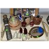 Image 2 : Barware Darts, Fish Bowls, Mini Bottles, Pottery, Vintage Tickets, Budweiser Poker Sign