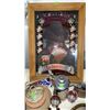 Image 6 : Barware Darts, Fish Bowls, Mini Bottles, Pottery, Vintage Tickets, Budweiser Poker Sign