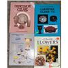 Image 2 : Fluorescent Light Fixtures and 4 Books: Depression Glass, Carnival Glass, Flowers, Wade