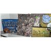 Image 3 : Lot With Still Life Painting, Crafts Book, Plaque, and Fruit Wall Décor