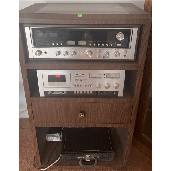 Sansui 8080DB Stereo Receiver and Akai GXC-760D Cassette Deck