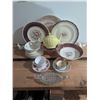 Image 2 : English Fine China and Glass Serving Set, Paragon, Johnson Bros, Midwinter