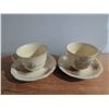 Image 11 : English China, Green Glass Dishes and Brass Fireplace Tools Lot
