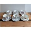 Image 2 : Bone China Teacup and Saucer Sets Royal Albert Adderley England Lot of 6