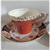 Image 3 : English Bone China Tea Cups and Saucers, 7 Pairs, Mixed Brands