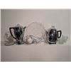 Image 2 : Coffee Percolators, Glass Plate, Candleholder, Tea Set and Glass Cups