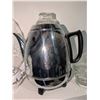 Image 3 : Coffee Percolators, Glass Plate, Candleholder, Tea Set and Glass Cups