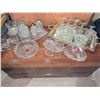 Image 2 : Pressed Glassware and Crystal Tableware with Silver-Tone Serving Tray
