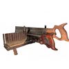 Image 1 : Vintage Wood and Metal Manual Miter Box with Backsaw