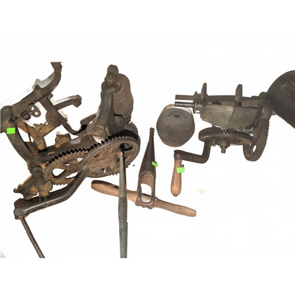 Cast Iron Hand-Crank Tools and Implements