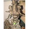 Image 5 : Metal Table Lamp Base with Cherub Figures and Lamp Hardware Components