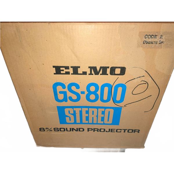 Elmo GS-800 Stereo 8mm Sound Projector in Original Box