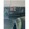 Image 6 : Green Velvet Upholstered Armchairs with Rolled Arms and Loose Cushions