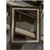 Image 3 : Five Vintage Wood and Fabric-Covered Photo Frames, Various Sizes