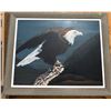 Image 2 : Acrylic Painting of a Bald Eagle by Elsie Budney in Framed Canvas