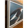 Image 3 : Acrylic Painting of a Bald Eagle by Elsie Budney in Framed Canvas