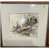 Image 2 : Two Framed Watercolour Landscape Prints with Mattes