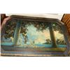 Image 3 : Framed Rural Landscape Print, Framed Maxfield Parrish Style Print