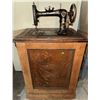 Image 1 : New Williams Treadle Sewing Machine in Oak Cabinet with Drawers